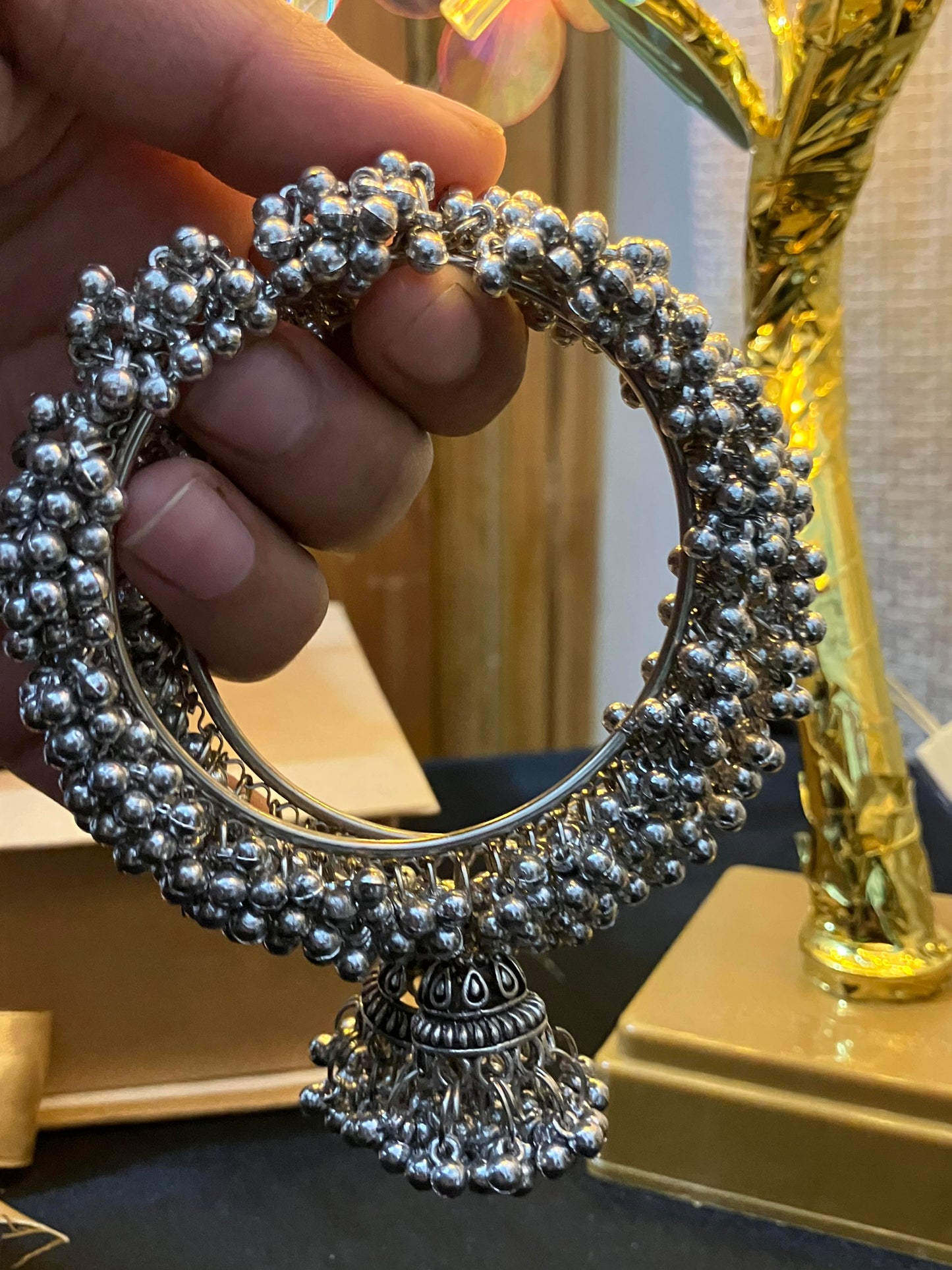 Oxidized Ghungroo Bangles