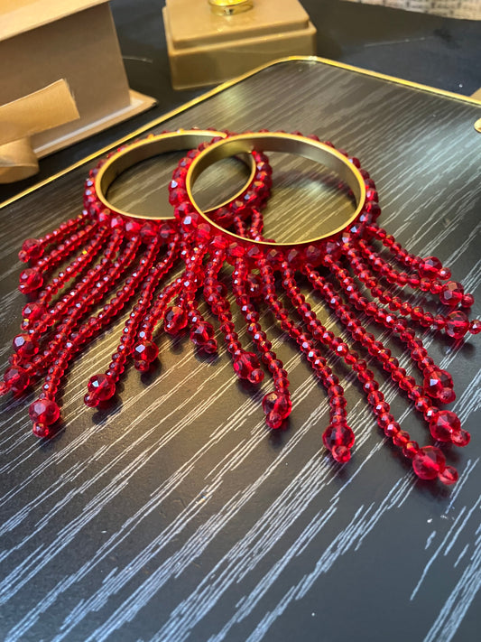 Crystal-Embellished Bangles & Bracelet Set