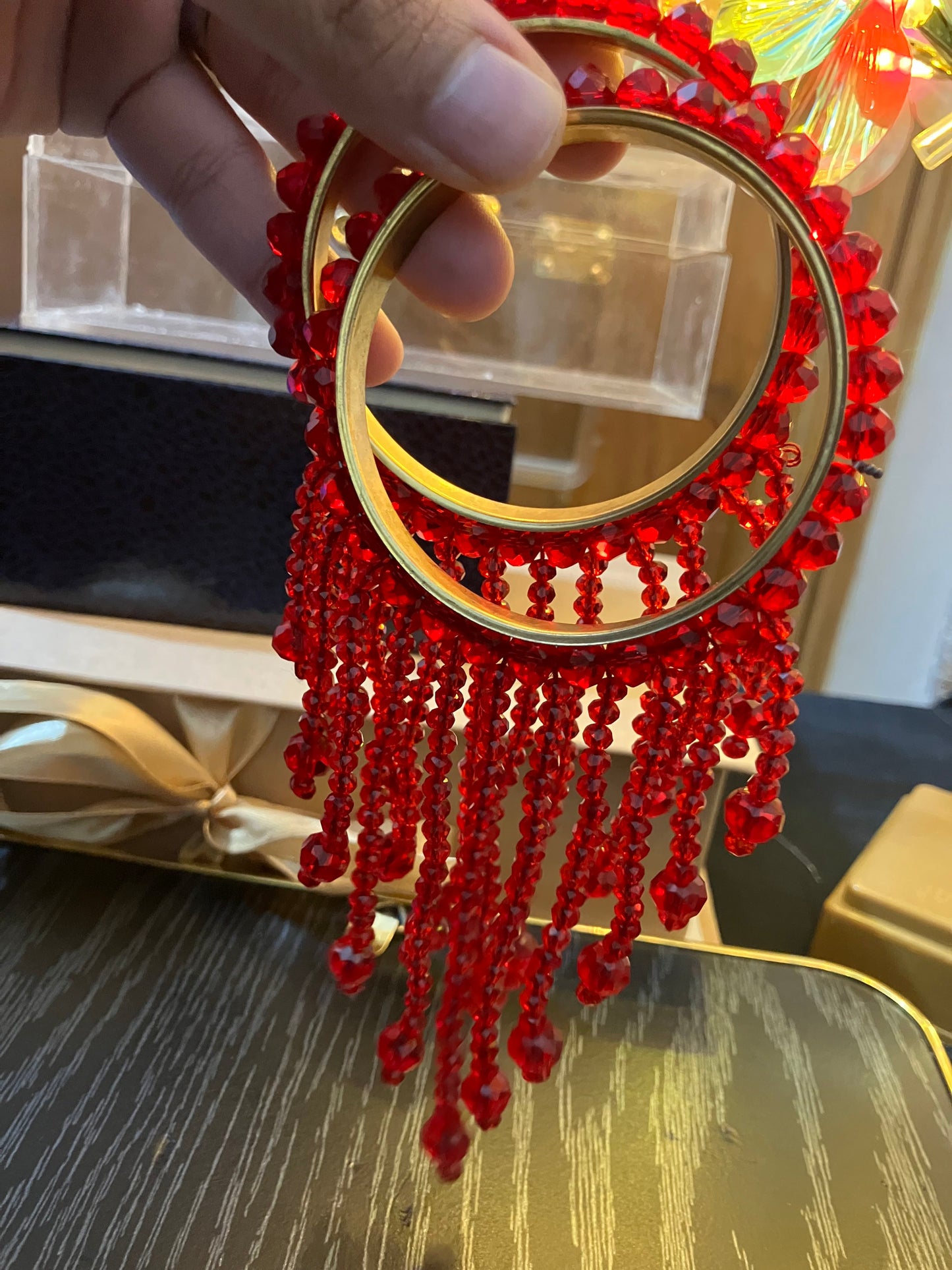 Crystal-Embellished Bangles & Bracelet Set