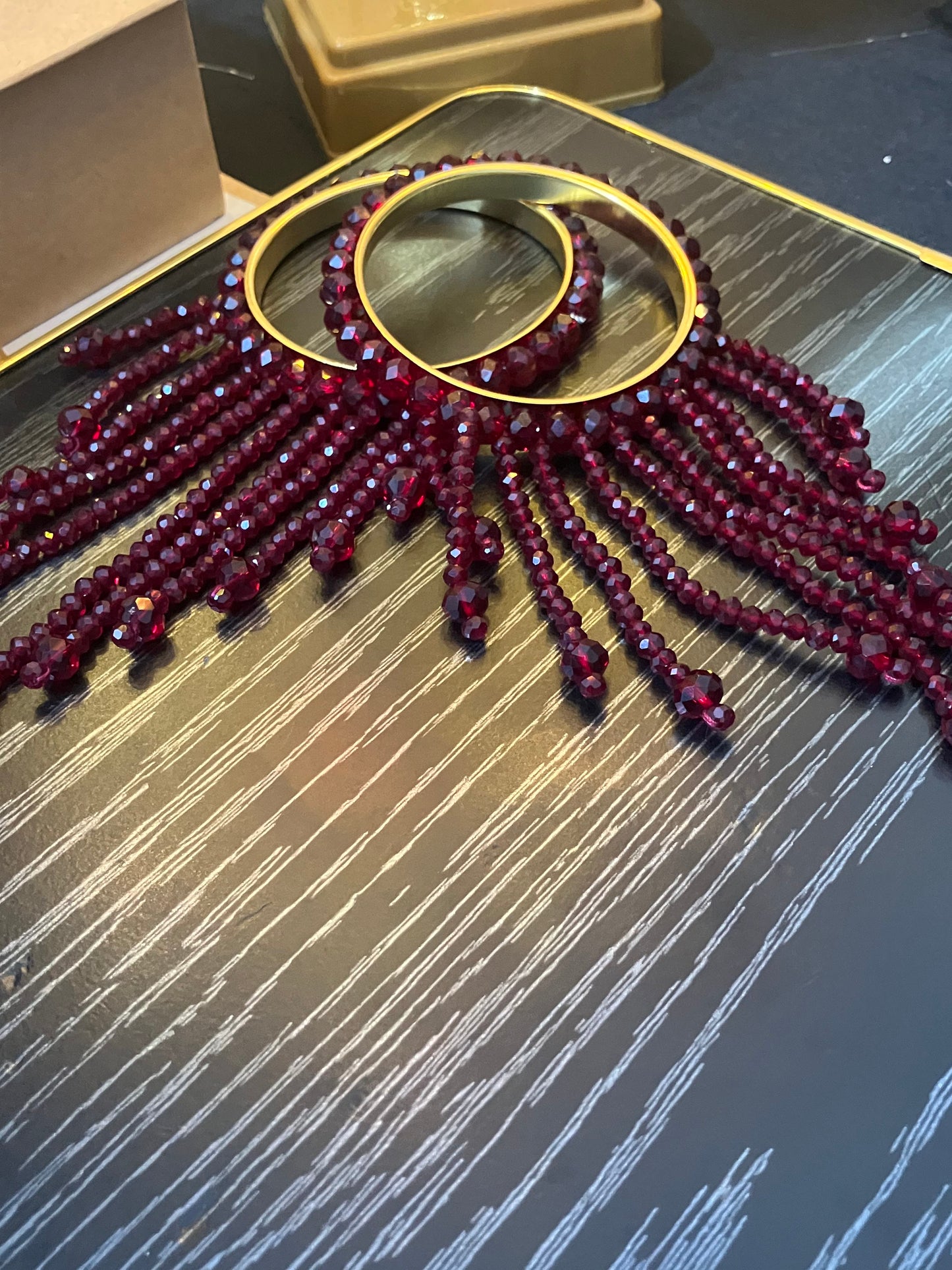 Crystal-Embellished Bangles & Bracelet Set