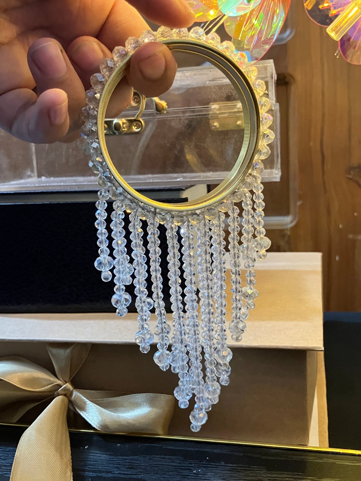 Crystal-Embellished Bangles & Bracelet Set