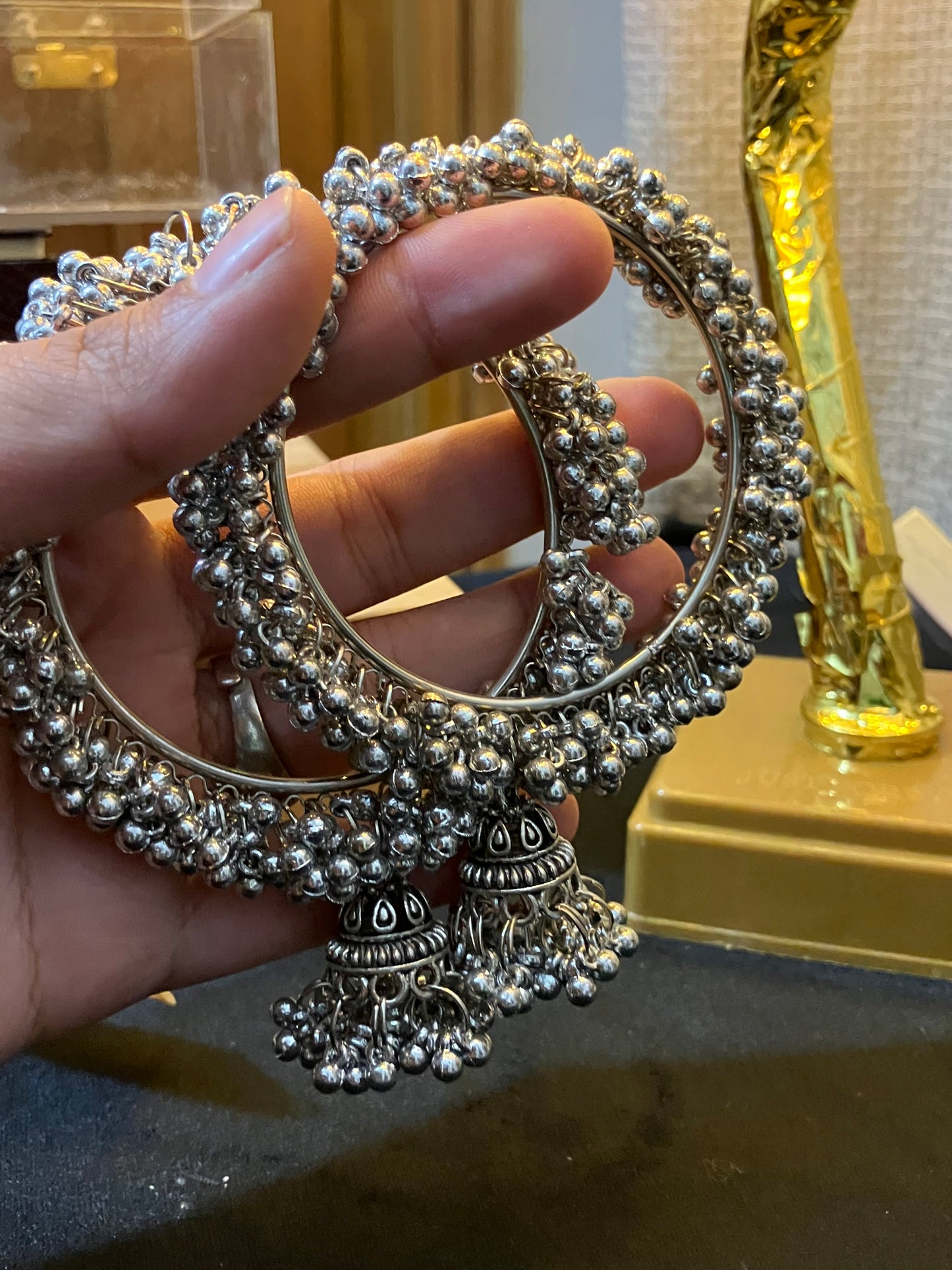 Oxidized Ghungroo Bangles