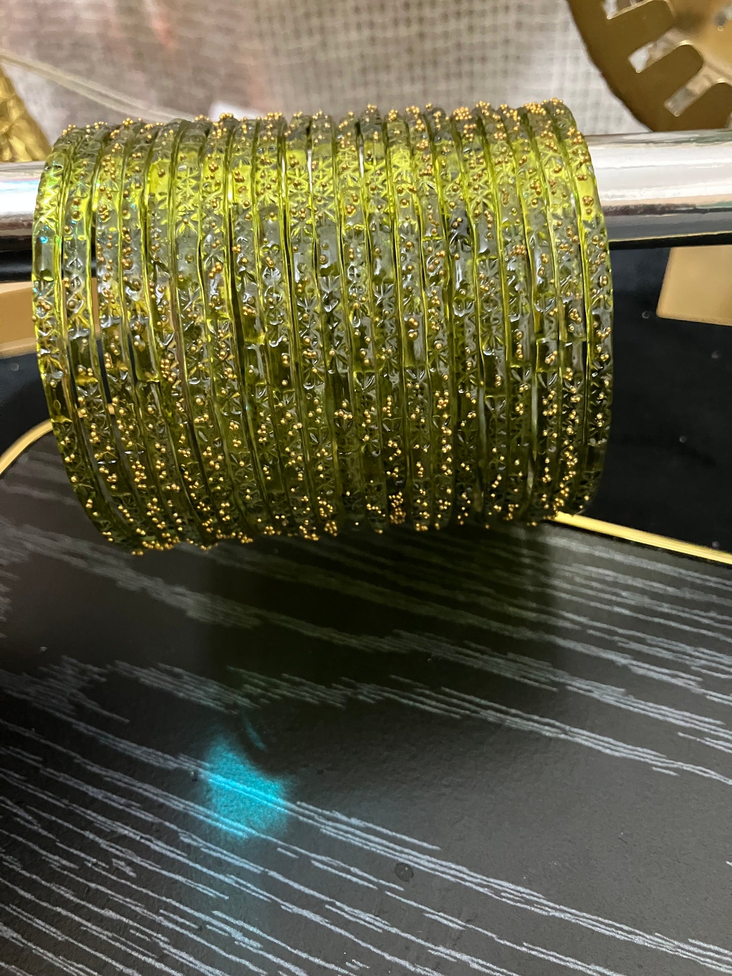 2026 Most Trending Indian Barish Bangles in Glass 24pc