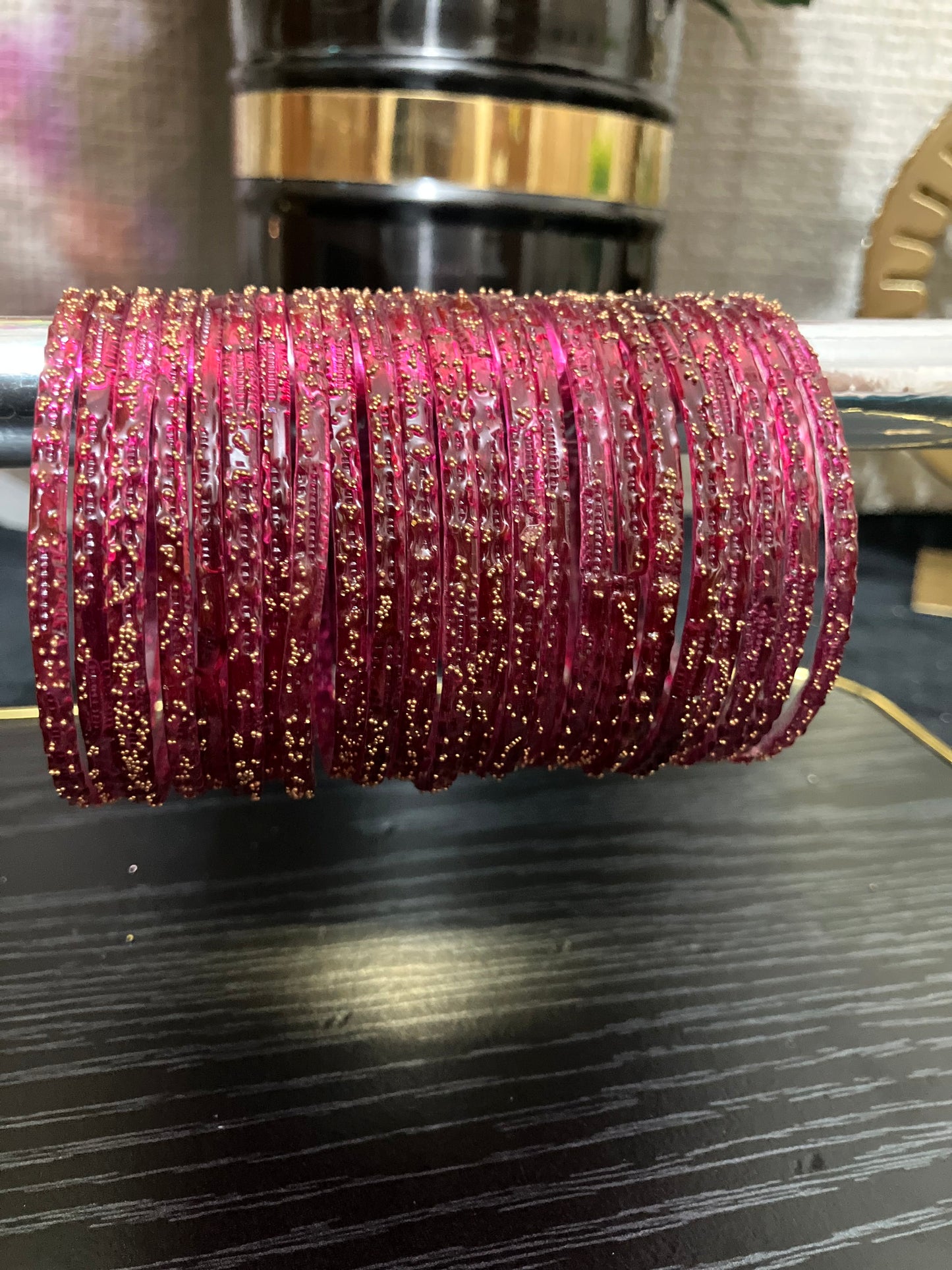 2026 Most Trending Indian Barish Bangles in Glass 24pc