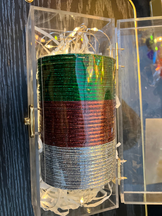 Shimmer metal bangles any 3 colors 36 pcs